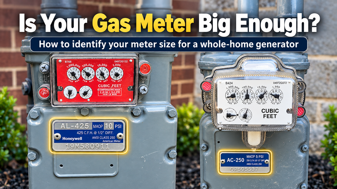 Do I need a bigger gas meter for a generator