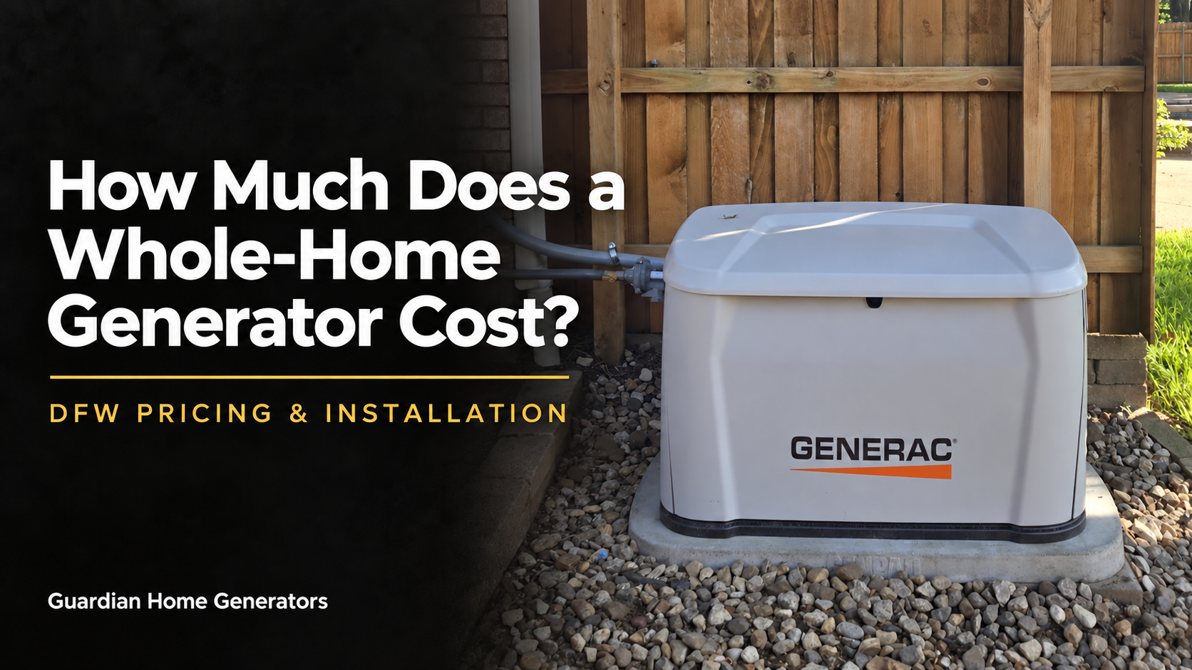 How much does a home generator cost